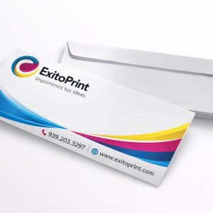 Sobres Personalizados #10 4" x 9.5" (Color)